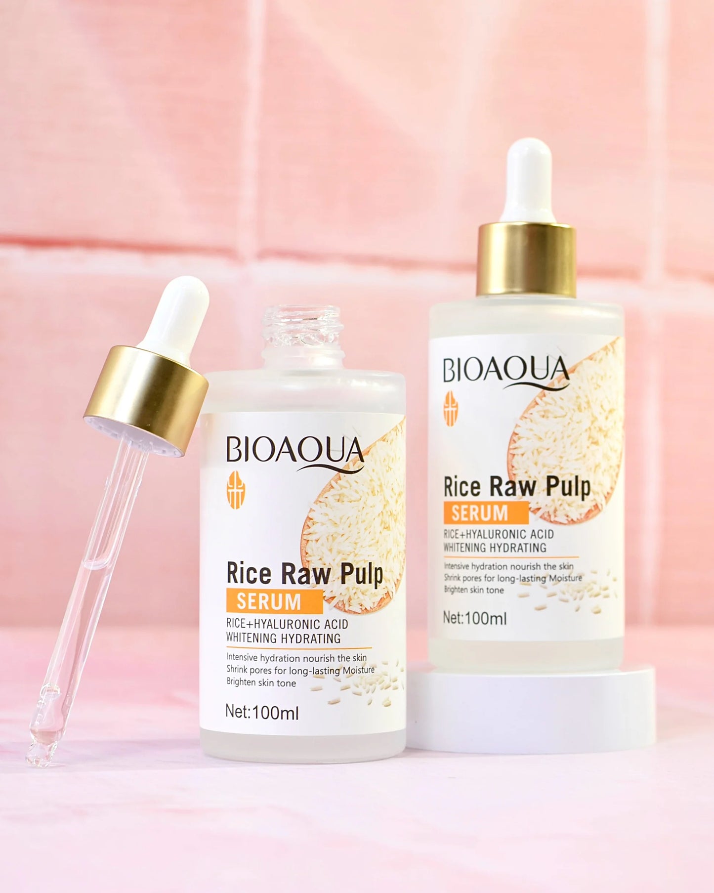 Serum facial de arroz