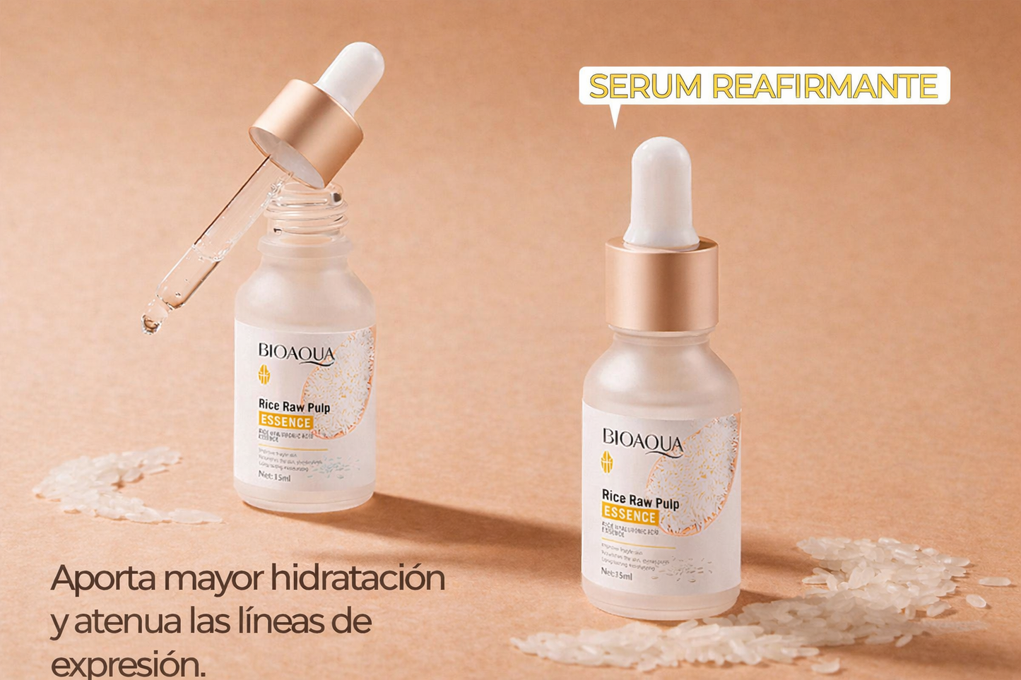 Serum facial de arroz