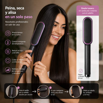 Cepillo secador plancha 2 en 1