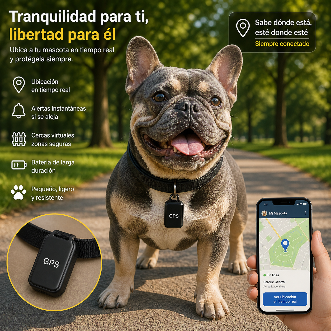 Mini GPS para mascota